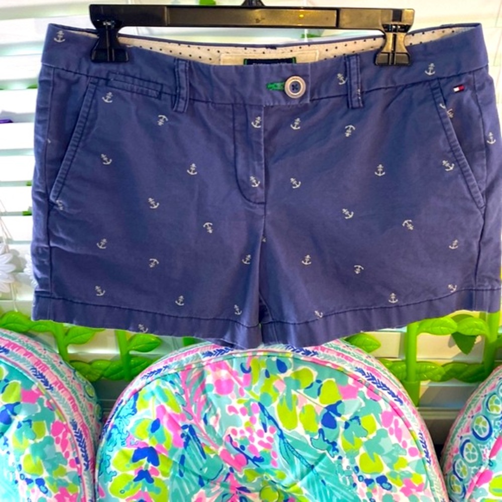 Tommy Hilfiger blue with white anchor shorts